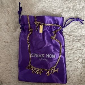Taylor Swift Speak Now Necklace